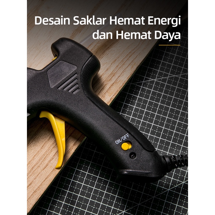 Deli Glue Gun / Lem Tembak 20 W 7mm Pencairan Lem Stabil DL402020