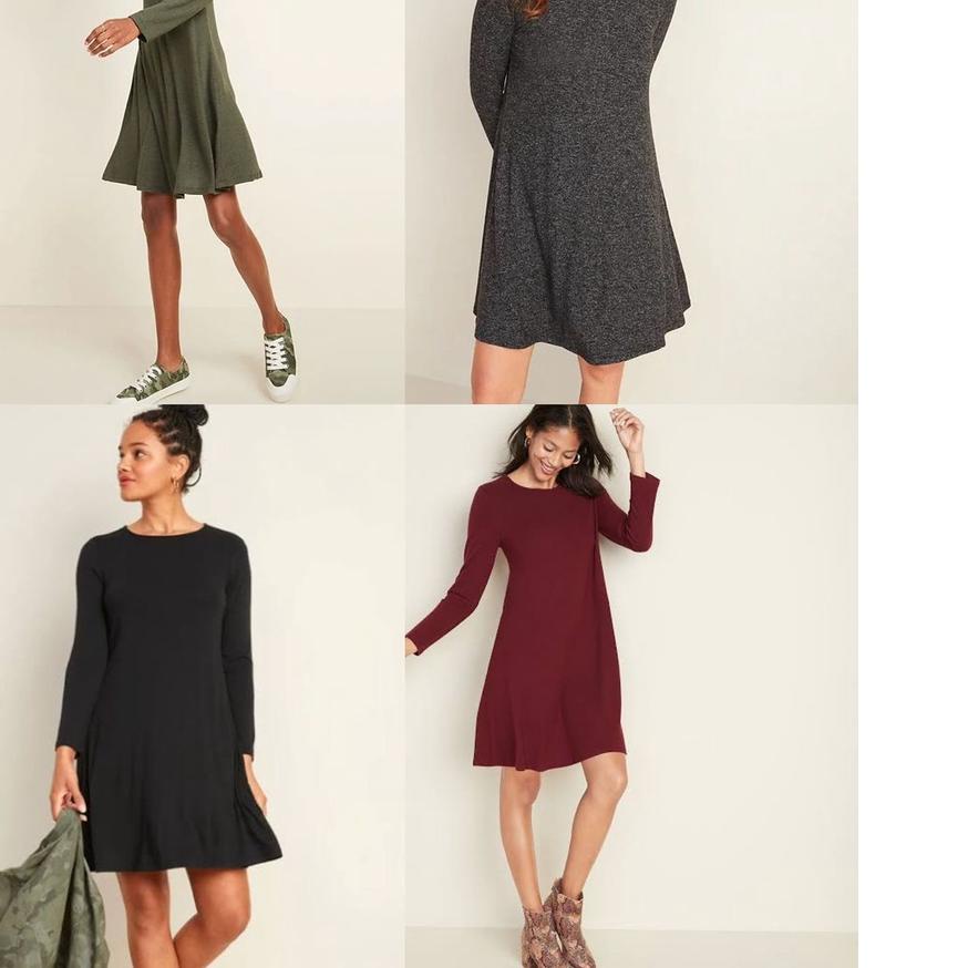 ⅍ Oldnavy Knitted Longsleeve Swing Dress - OD dress ♝
