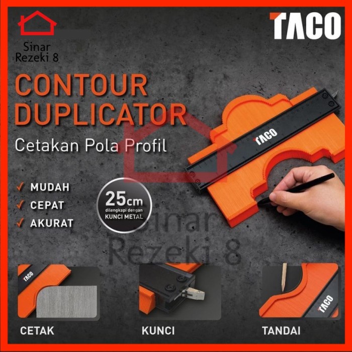 

Cutter Taco Contour Duplicator / Cetakan Alat Cetak Pola Profil Cetakan