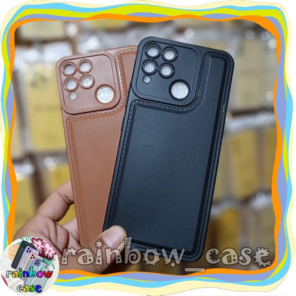 REALME C15 CASE LEATHER PRO CAMERA