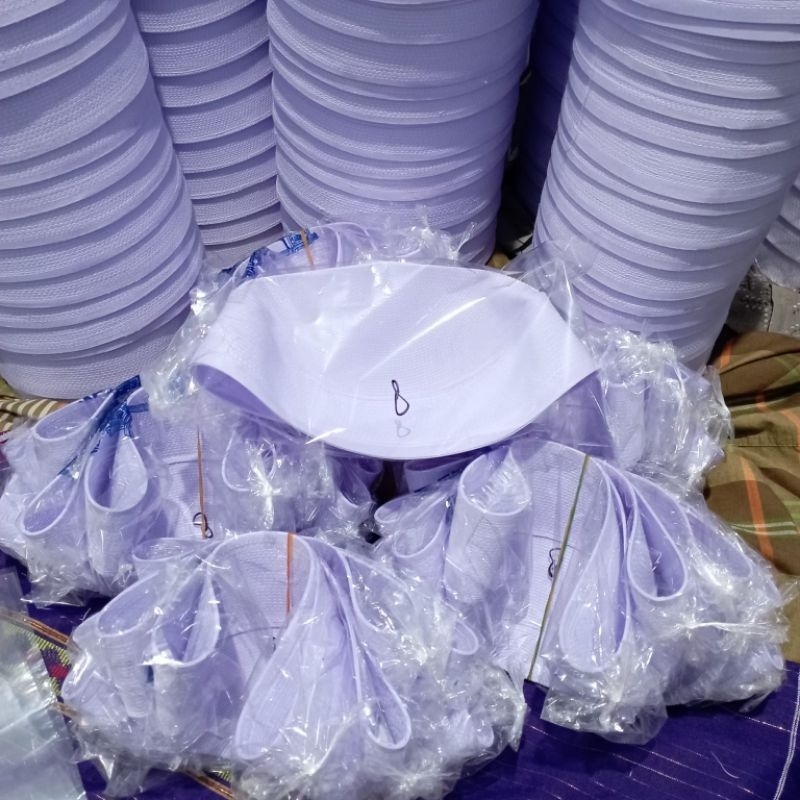 Peci Batok Peci Kalbut Peci Haji Putih Tinggi 6 7 8 Cm