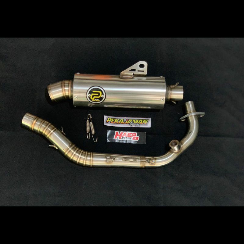 KNALPOT BULAT PEKAJAMAN ORIGINAL VESPA METIC