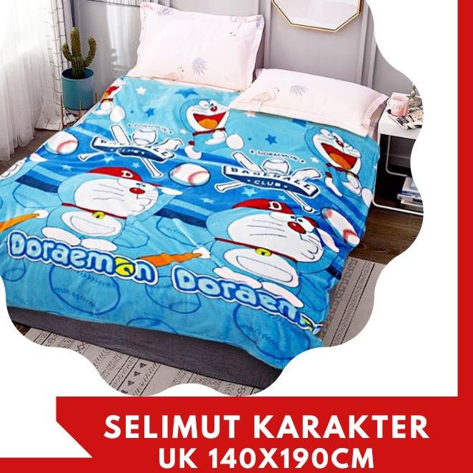 ♞ Free Tas Mika Selimut Bulu Anak Selimut Karakter Halus Jumbo Ukuran  cm ☊