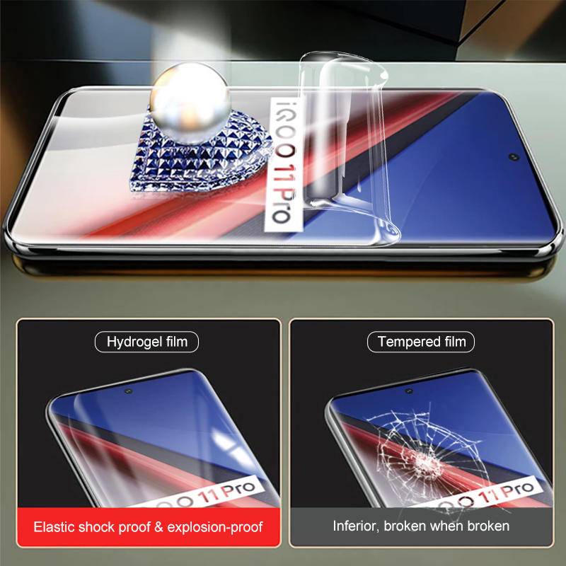 4pcs Pelindung Layar Film Hydrogel Untuk vivo iQOO 11Pro Screen Protector For iQOO 11Pro Bukan Tempered glass