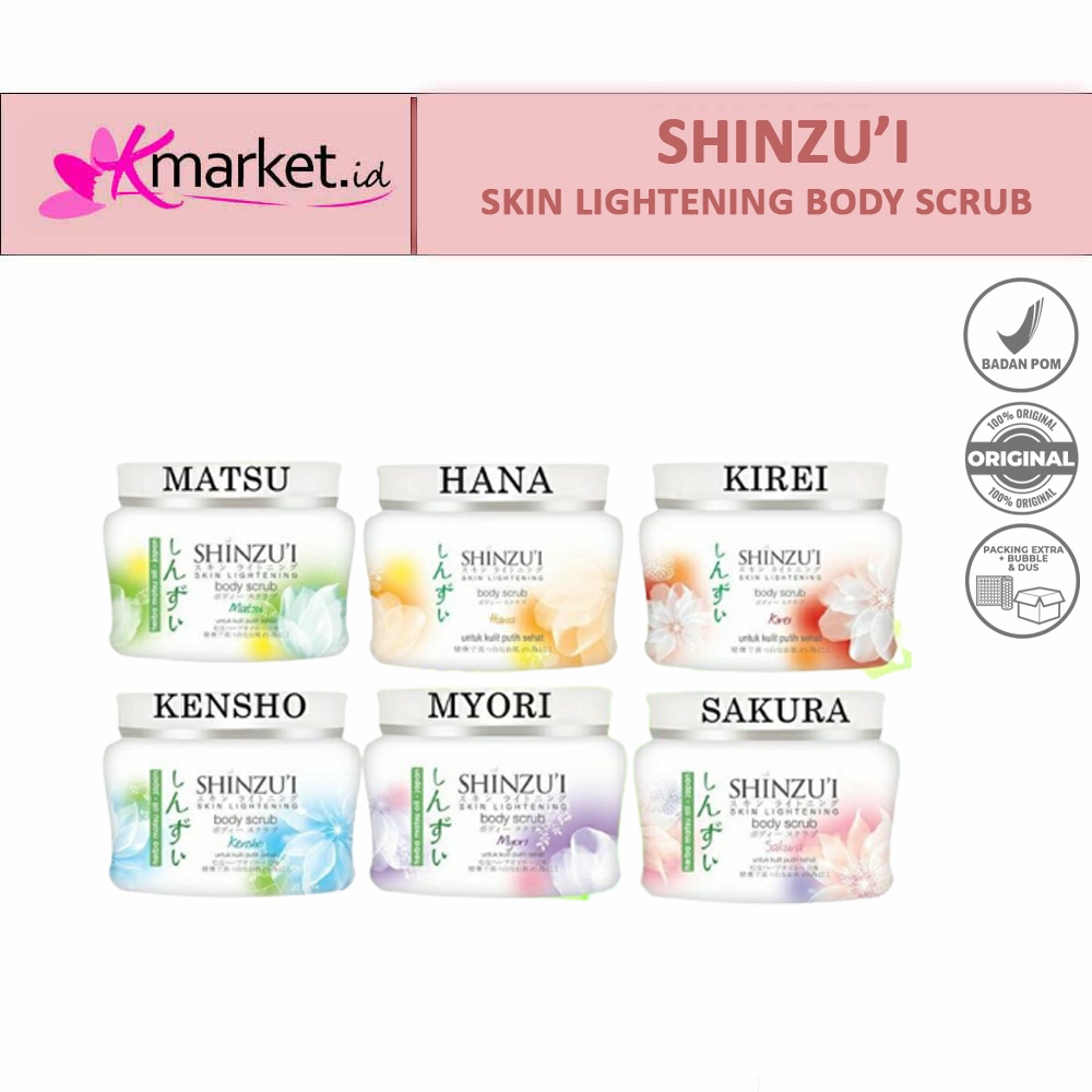 SHINZUI Skin Lightening Body Scrub 120gr | 200gr | Lulur Badan Shinzu'i