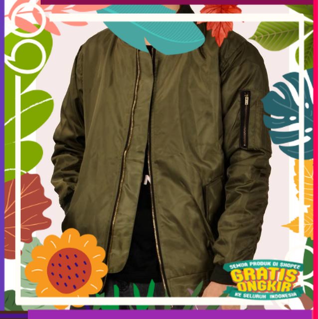 RAFara Jaket Murah Bomber Parasut Motor Fashion Pria / fusia kuning