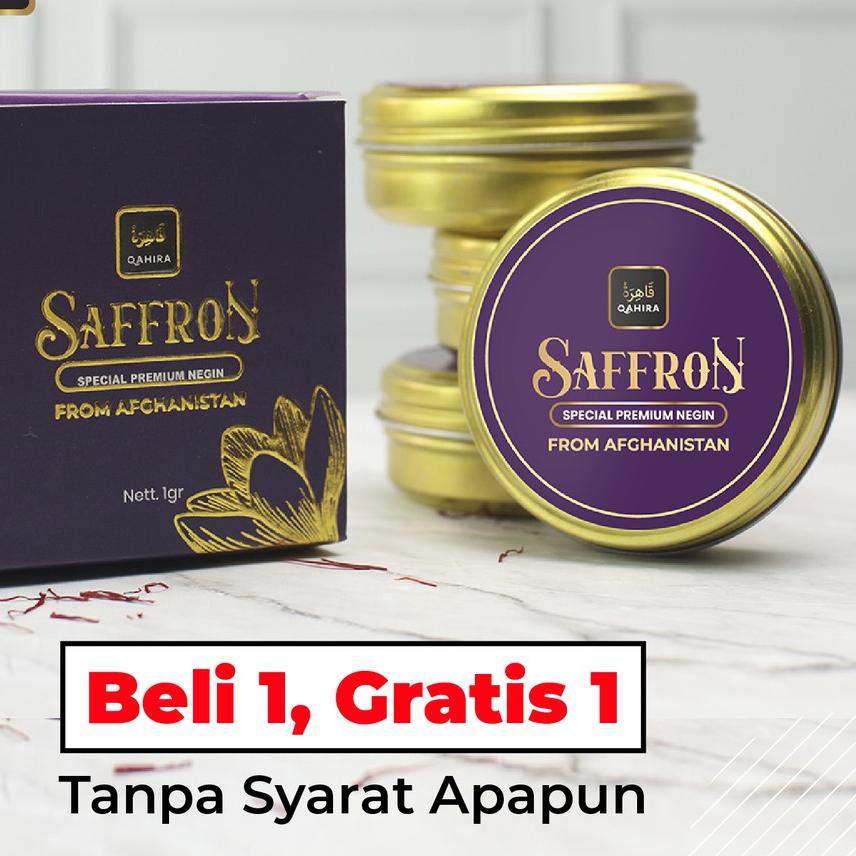 

♫ Qahira Saffron Buy 1 Get 1 Free Premium Afghanistan Aski Original Saffron Super Nigen Grade A++ ▼