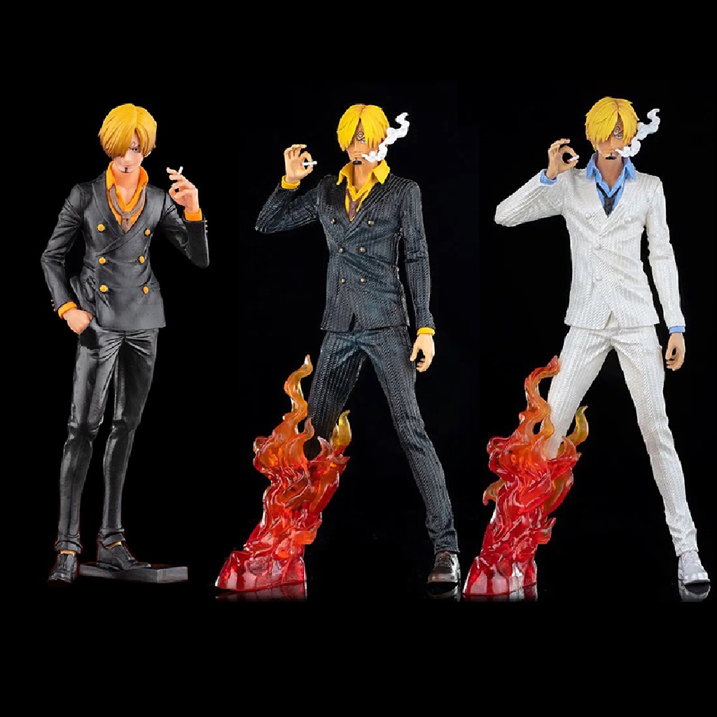 Xo Anime One Piece Sanji Smoking Insert Grandista PVC Action Figure Model Boneka OL