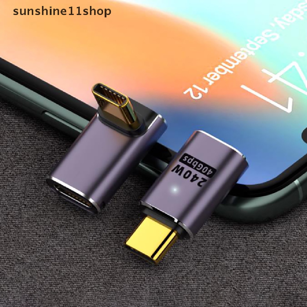 Sho 240W Metal USB 4.0 Type C Adapter OTG 40Gbps Tablet Transfer Data Cepat USB-C N