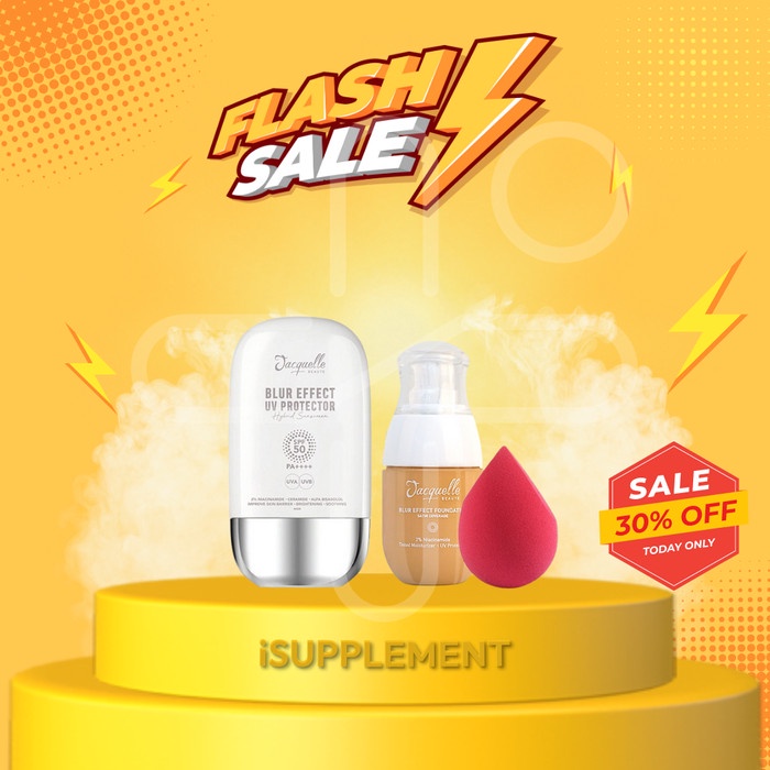 Blur Effect Sunscreen and Foundation Bundle - WARM TAN Jacquelle