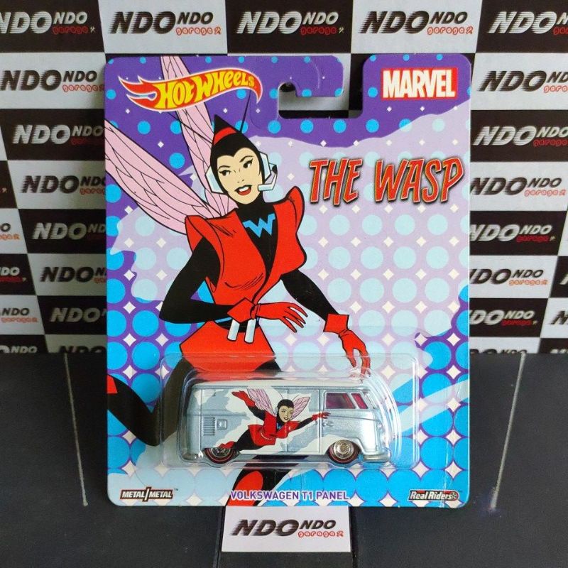 Hot Wheels Premium Volkswagen T1 Panel Marvel The Wasp - 2017 Pop Culture