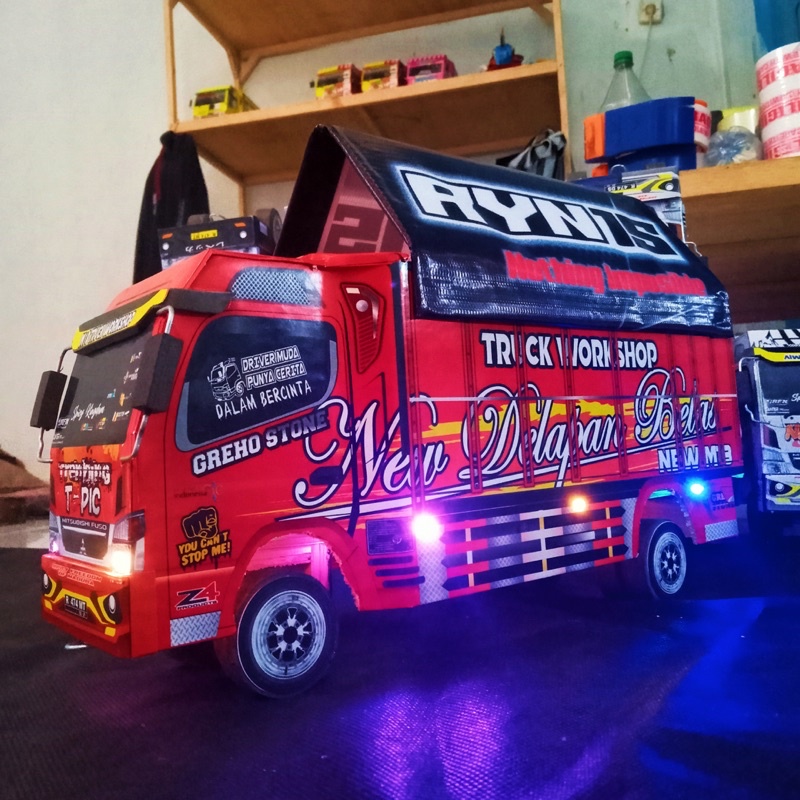 RYN15 MINIATUR TRUK OLENG MAINAN ANAK FULL VARIASI LAMPU TERPAL SIZE P30cm Model Truk TRENDING TOPIC