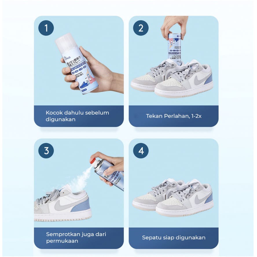 (COD) Spray Penghilang Bau Sepatu Spray Sepatu Anti Bau 260 ML