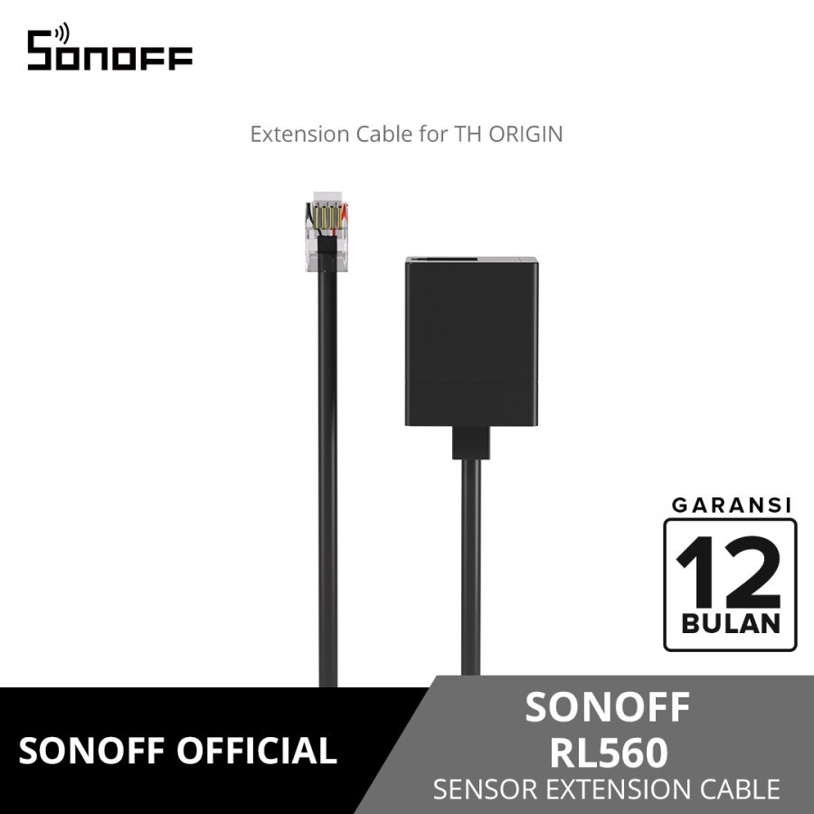 SONOFF RL560 5M Sensor Extension Cable RJ11 4P4C Sensor
