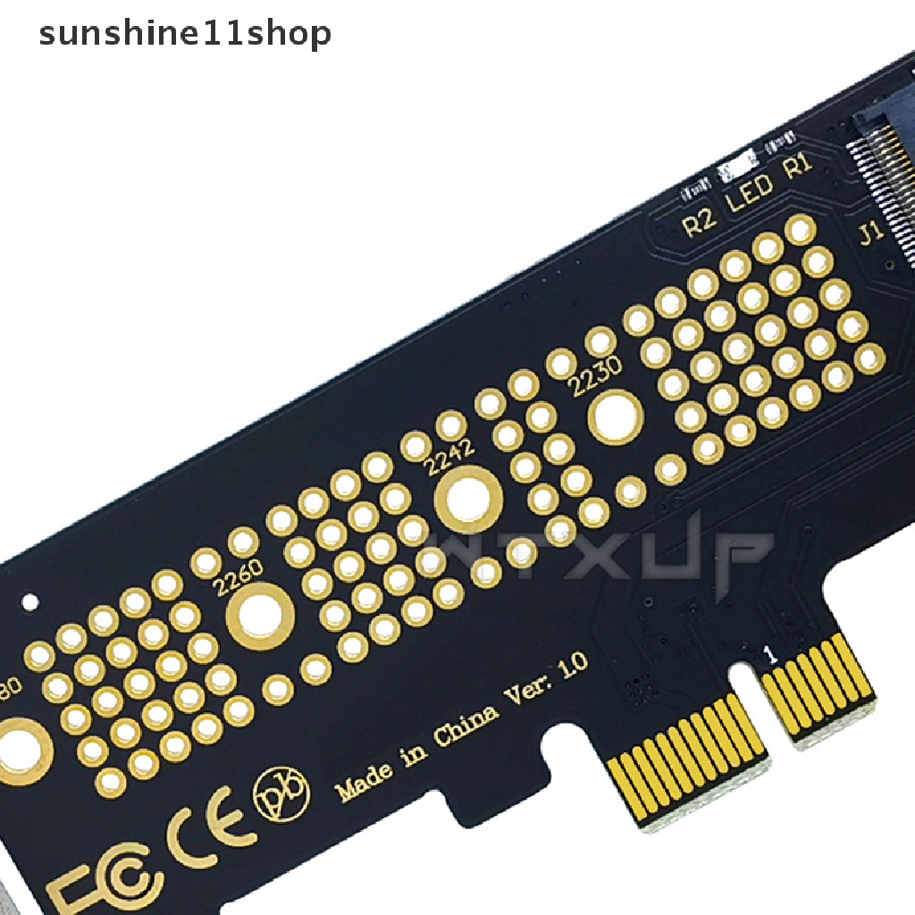 Sho NVMe PCIe M.2 NGFF SSD To PCI-E X1 Adapter Card PCI-E M.2 Dengan Adaptor N