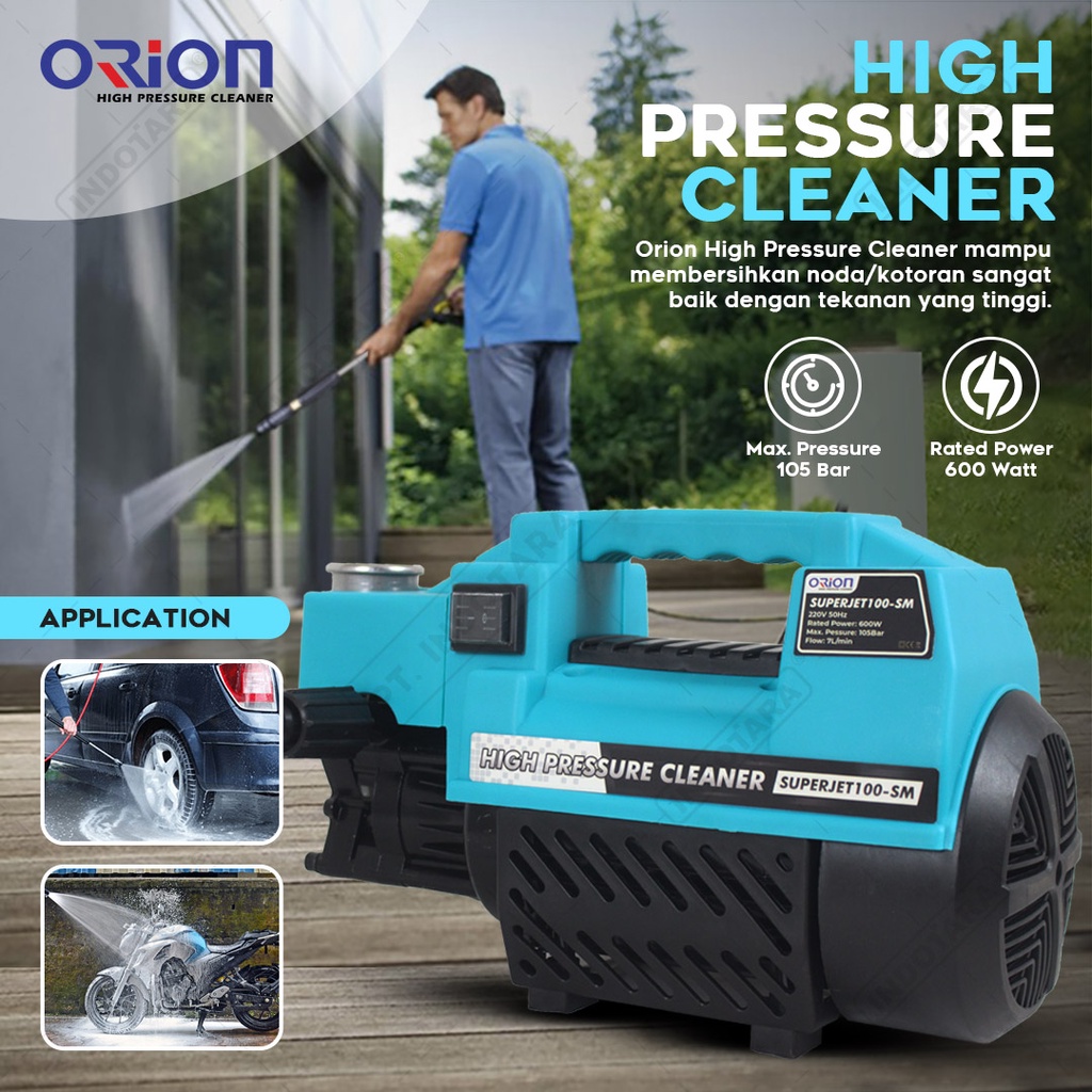 Alat steam cuci motor &amp; mobil Jet Cleaner - Orion SUPERJET100SM Silent (Tidak Berisik)