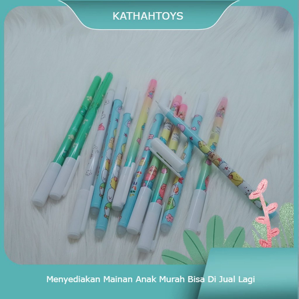 

Kathah (6 Pcs) pen bisa hapus/pen gel hapus/erasable pen/pen hapus lucu fancy