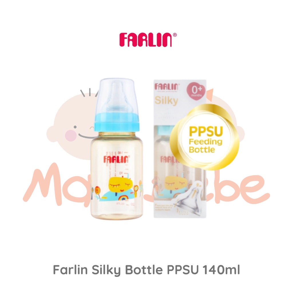 [PROMO] Farlin Silky PPSU Little Artist Standard Neck Feeding Bottle Botol Susu 140ml