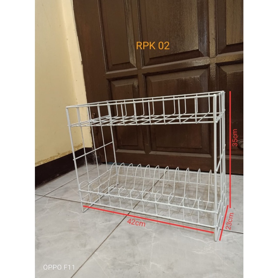 PROMO !!! RAK PIRING BESI SUSUN 3 BAHAN PREMIUM QUALITY - RAK PIRING WASTAFEL TERLARIS