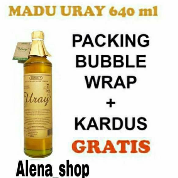 

♟ uray 640ml besar (875 gram) lebah hutan raw forest honey ➪