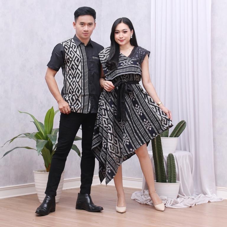 MURAH MERIAH COUPLE TENUN TORAJA HITAM BATIK KAMPUS COUPLE SONGKET COUPLE ETNIK