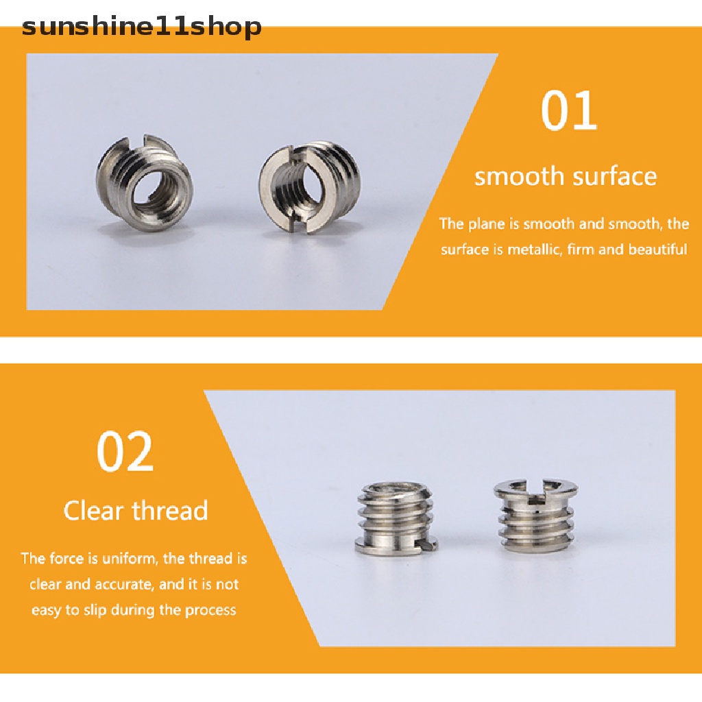 Sho 5Pcs 1per4ke 3per8inci Sekrup Universal Adaptor Kamera Konversi Mur Set Tripod Monopod Ballhead Mount Aksesoris Untuk Light Stand Dslr N