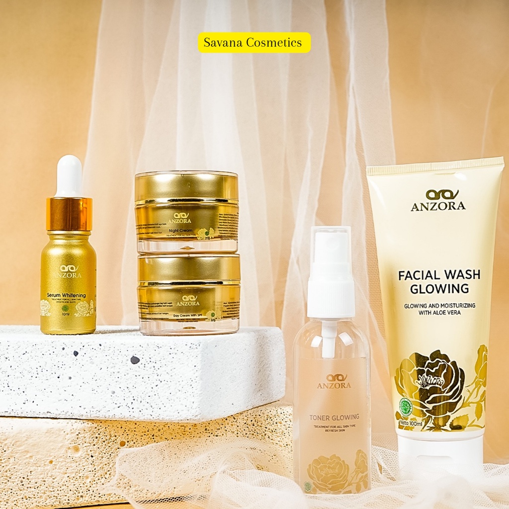 Anzora skincare glow klinik/glow bpom/acne termurah terlaris