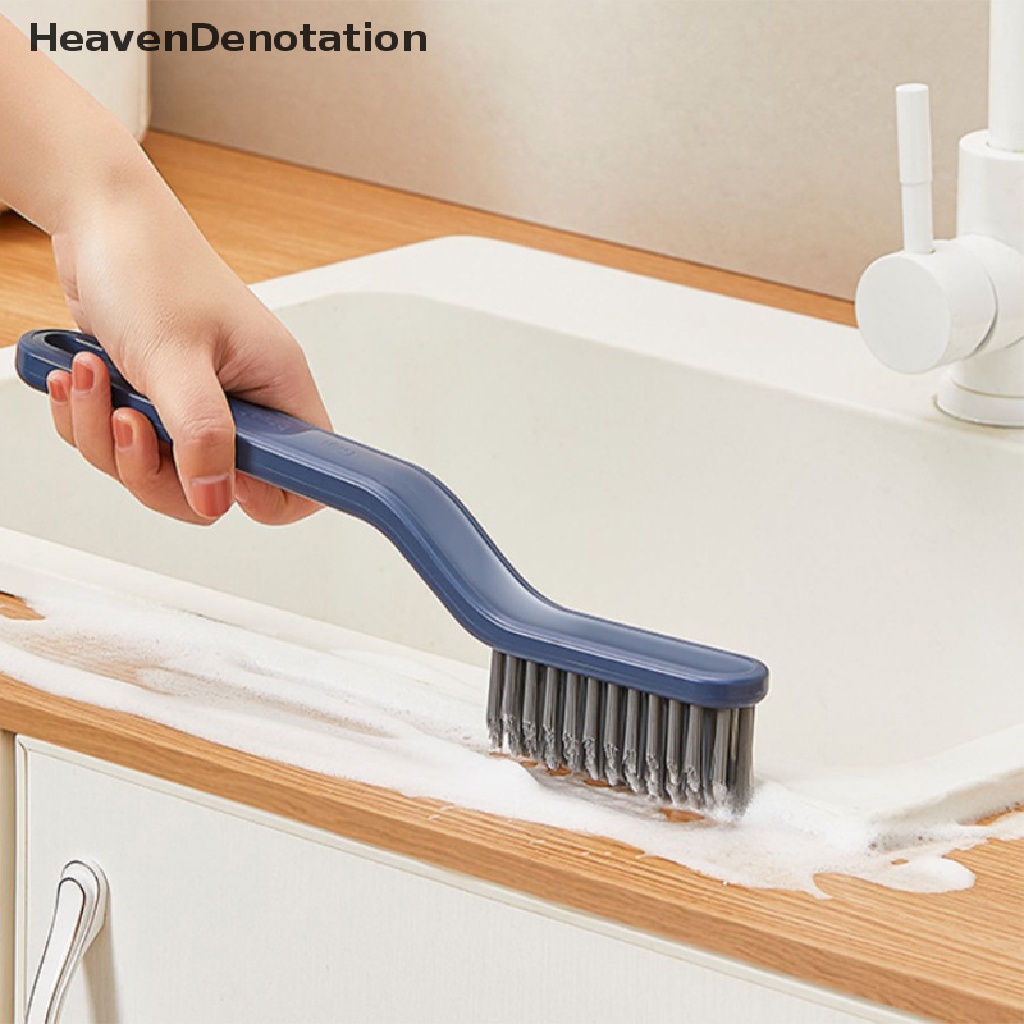 [HeavenDenotation] 2-in-1 Sikat Pembersih Celah Lantai Ubin Kamar Mandi Serbaguna Window Groove Brush HDV