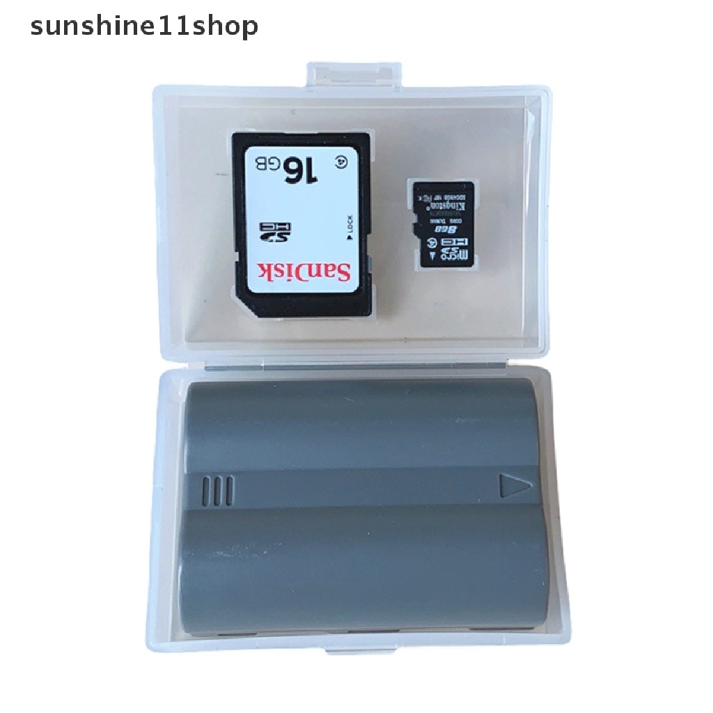 Sho Tempat Kotak Penyimpanan Memory Card Micro SD SDHC TF MS Transparan Hard Case N