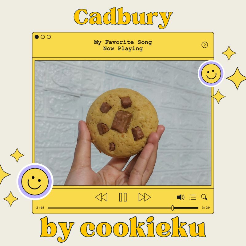 

Fudgy Cookies by Cookieku varian rasa Cadbury