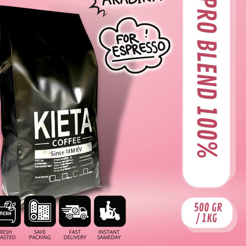 

➢ Biji Kopi 1kg Espresso Blend Arabika 100% ☼