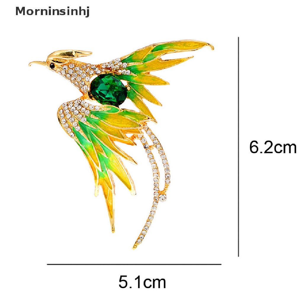 Mornin Pin Bros Burung Phoenix Kristal Fashion Untuk Wanita Hadiah Perhiasan Pesta Perjamuan id