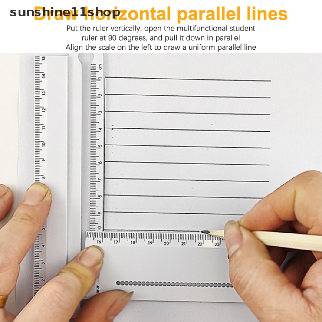 Sho Penggaris Gambar Geometris Lipat Kreatif Penggaris Persegi Panjang Busur Derajat Alat Tulis Siswa Alat Menggambar Matematika Perlengkapan Kantor Sekolah N