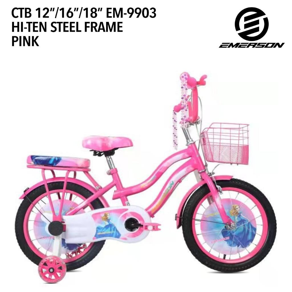 Mini 12 16 18 emerson 9903 princess sepeda mini sepeda anak perempuan CTB
