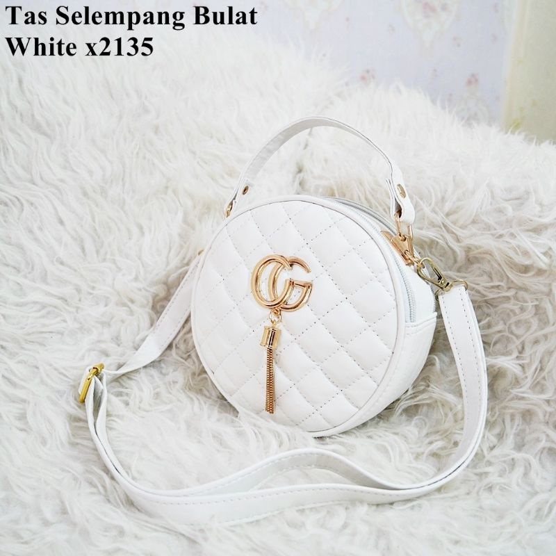 Tas Bulat Selempang 05-2135 Bag wanita murah tas Fashion andin korea style grosir murah THR