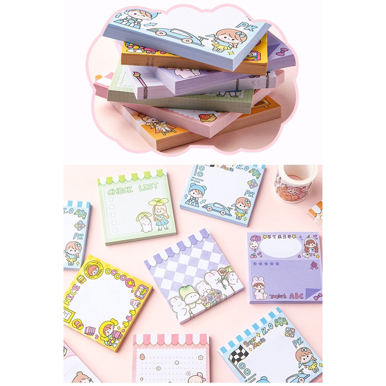 KERTAS MEMO NOTEPAD STICKY NOTE LUCU UNTUK CATATAN PENTING DEKORASI BUKU JOURNAL JOURNALING SCRAPBOOK SCRAPING BOOK MOTIF MOMO KERTAS NOTE CATATAN KECIL TEMA KARTUN JEPANG LUCU KAWAII CUTE STICKER DIARY LUCU AESTHETIC BULLETIN JOURNAL @banyak