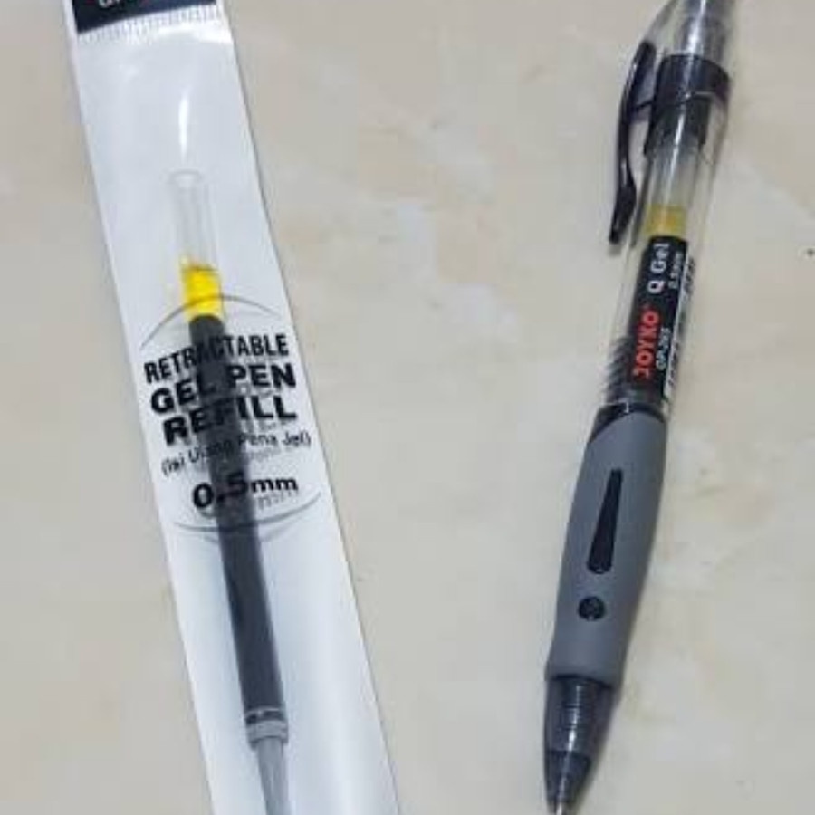 

Terlaris ✨ -pen joyko Q gel jetrek isi 12 pcs 0.5mm - Hitam- 2.2.23