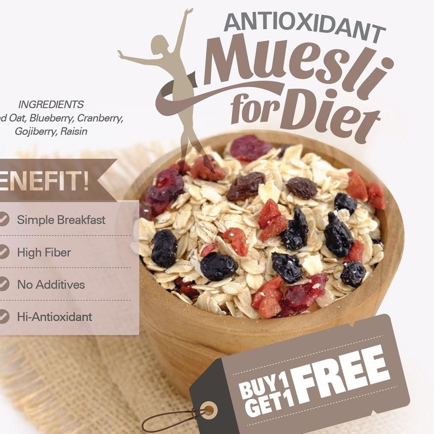 

✹ Buy 1 Get 1 Free Antioxidant Muesli (500gr x 2pc) ♝