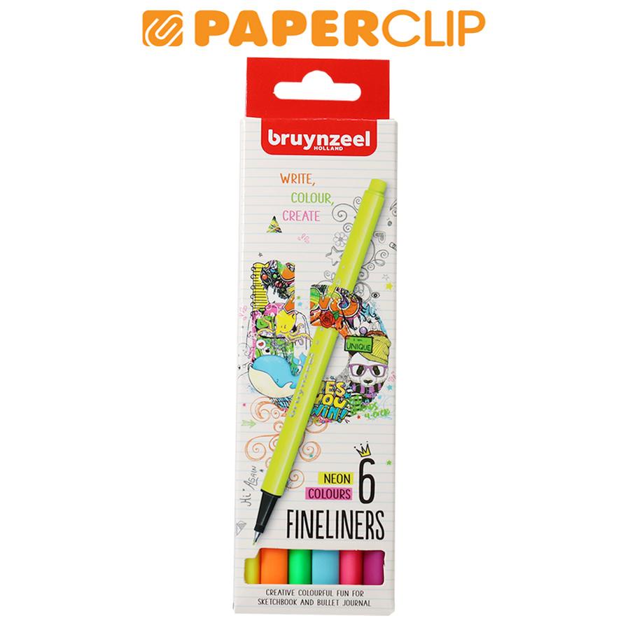 

FINELINER BRUYNZEEL NEON COLOR SET 6 60241106