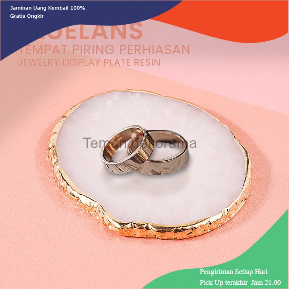 TD- TMP BLUELANS Tempat Piring Perhiasan Jewelry Display Plate Resin - 5123