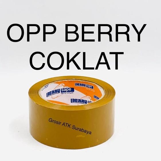 

I23 Lakban OPP Berry Coklat 2" Inch 48 mm x 80 Meter / 90 Yard BARANG TERUPDATE ㅚ