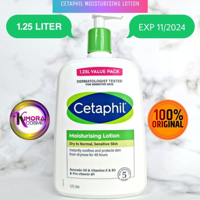 Cetaphil Moisturising / Moisturizing Lotion 1.25L Liter Litre