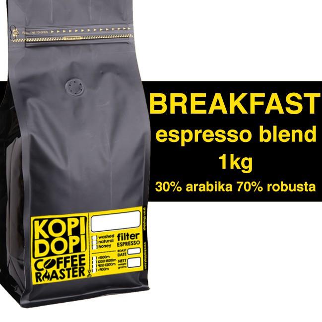 

✯ Kopi Espresso Blend BREAKFAST 30:70 1 kg 1kg ←