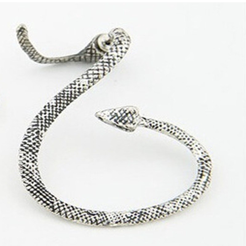 1pc woman fashion Gaya punk retro Bentuk Ular Anting Sekrup hip-pop ear stud