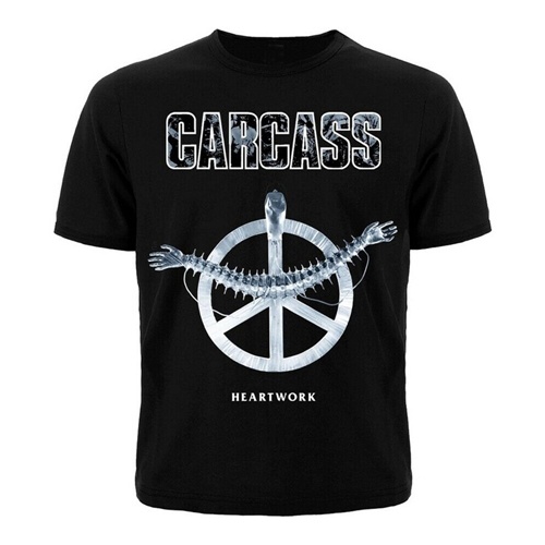 Kaos Carcass Heartwork Tshirt Casual Unisex New Cotton T - SHIRT [BISA COD] New 100% Cotton Tees