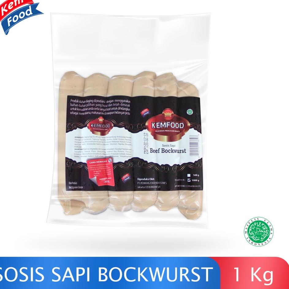 

✭ Kemfood Sosis Sapi beef Bockwurst 1Kg ♠