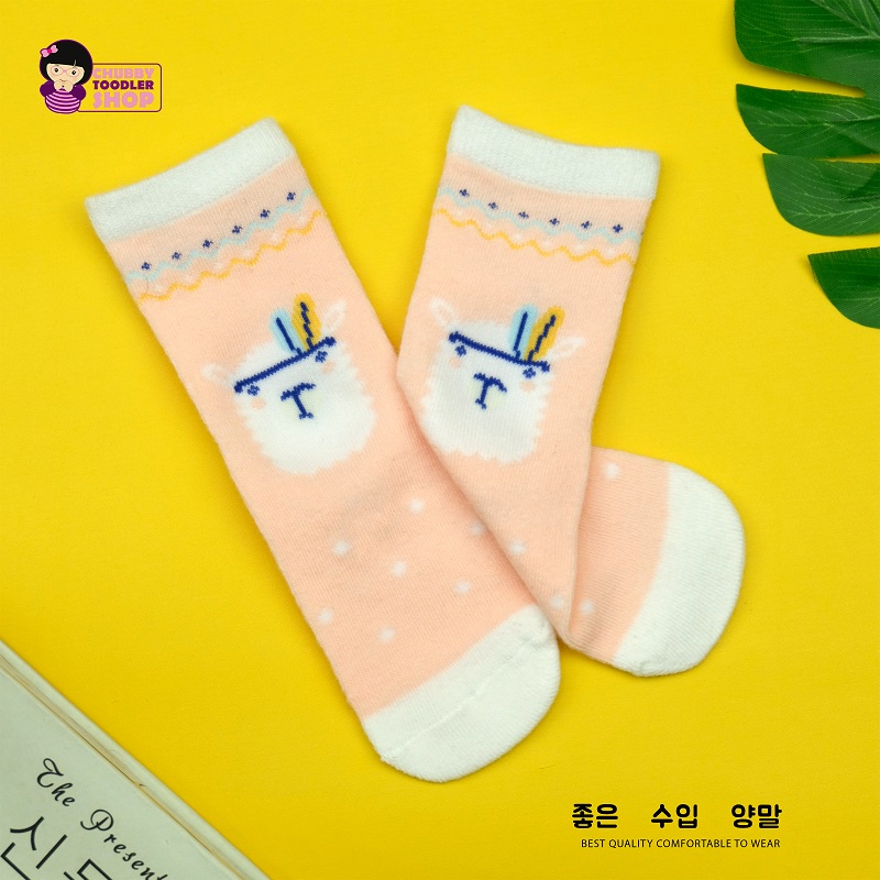 Minipetite SC2137 Kaus kaos kaki bayi anak balita lentur lembut bahan katun