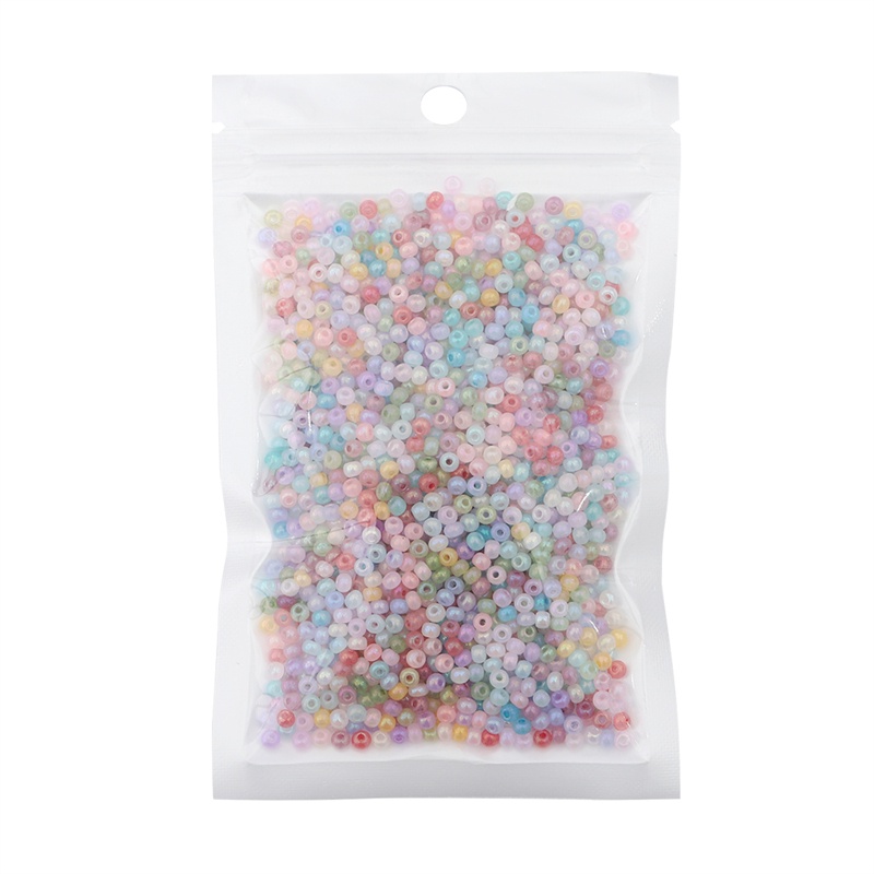 3mm 4mm Becautiful Colors Glass Seed Beads Untuk Jarum Kerja Perhiasan DIY Membuat Aksesoris