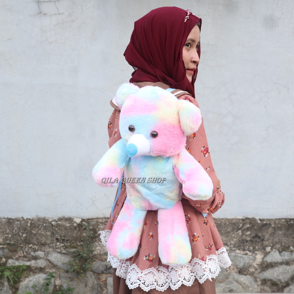 Tas gendong boneka Tedy bear MURAH RAPIH BAGUS, BISA COD, TERLARIS, BULU HALUS