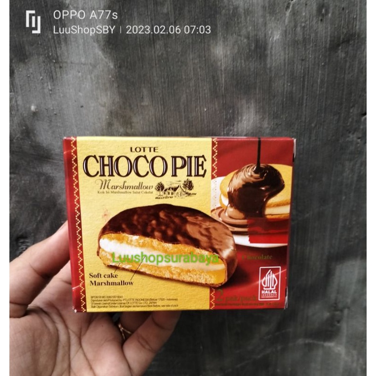 

Chocopie Lotte Choco pie Marsmallow isi 2